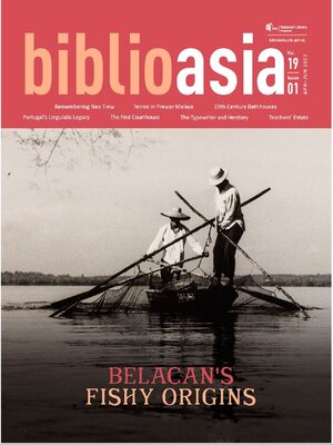 cover image of BiblioAsia, Vol 19 issue 1, April-June 2023